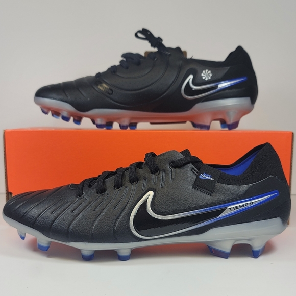 Nike Mens Size 8 Tiempo Legend 10 Pro Firm-Ground Soccer Cleats DV4333-040 Black